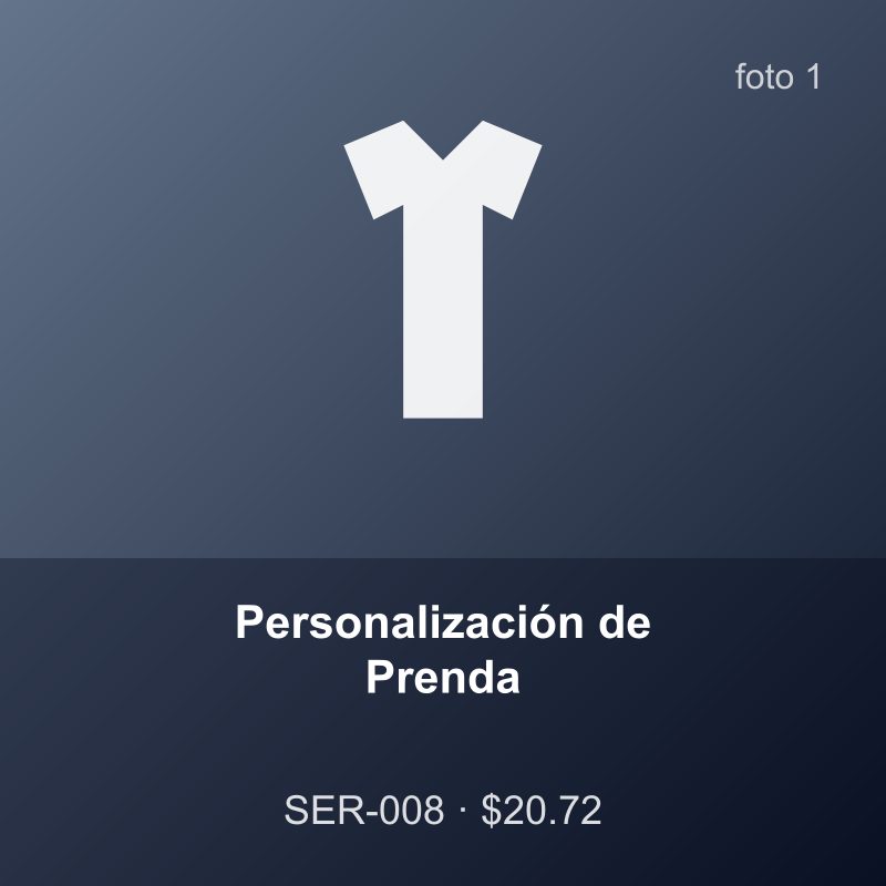 Personalización de Prenda