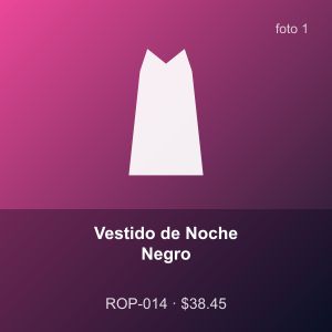 Vestido de Noche Negro